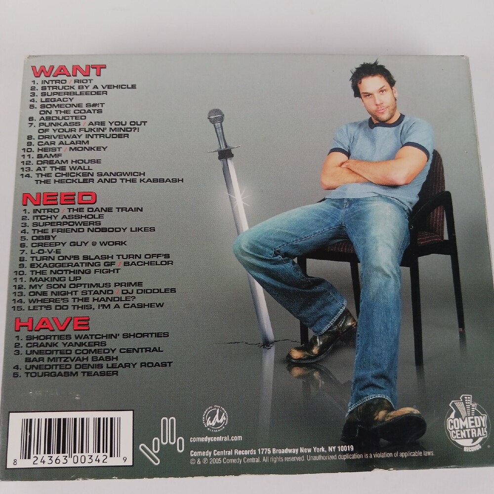 Dane Cook Retaliation DVD CD Set. Used - Picture 7 of 8